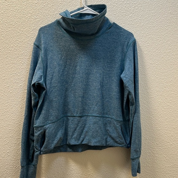 Lululemon Ready to Rulu Pullover Heathered Capture Blue Sz 6 - Picture 1 of 8